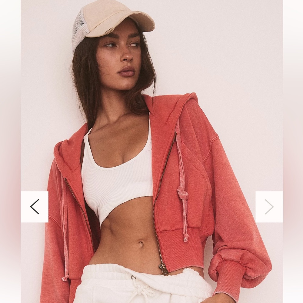 Free People Lowkey Zip Up